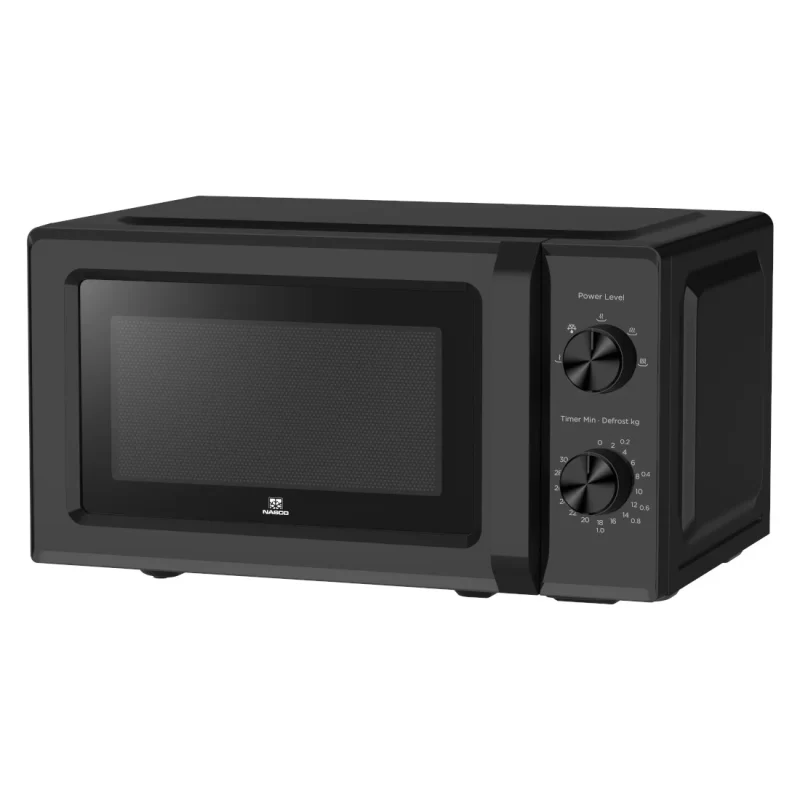 NASCO micro-ondes 20L noir 700w 5 niveaux de puissance