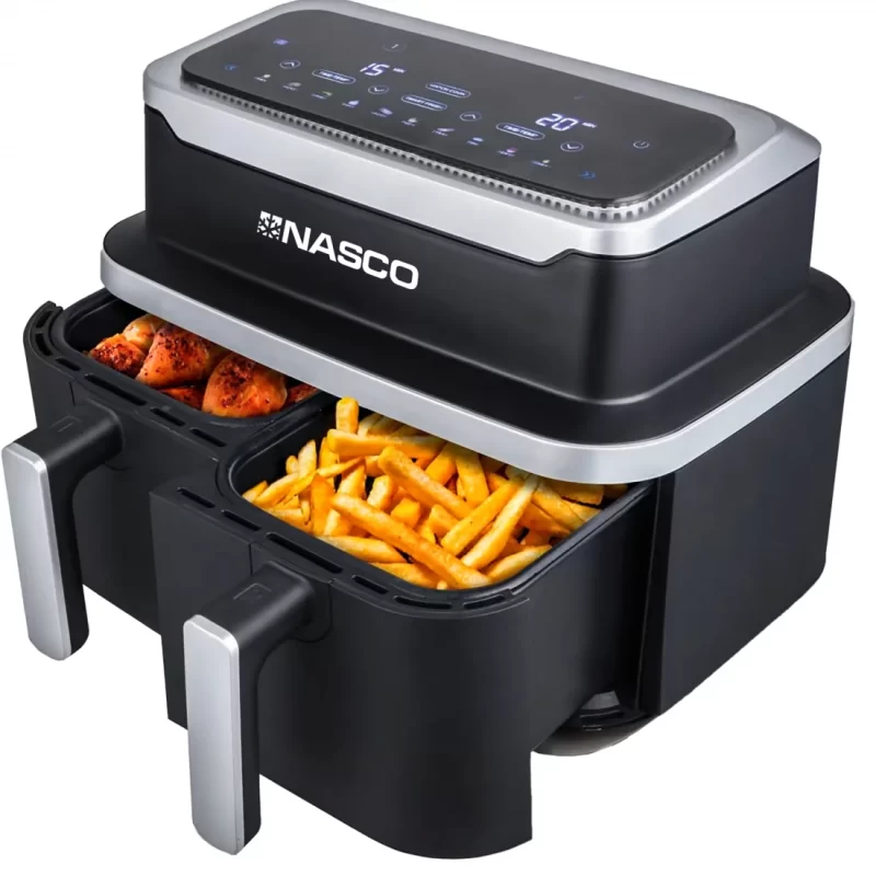 NASCO friteuse à air noir-inox 8,4L 2600W – Image 2