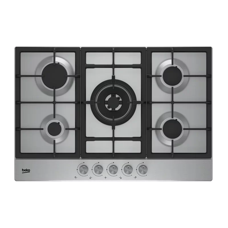 BEKO Plaque de Cuisson Encastrable – 5 Brûleurs à Gaz