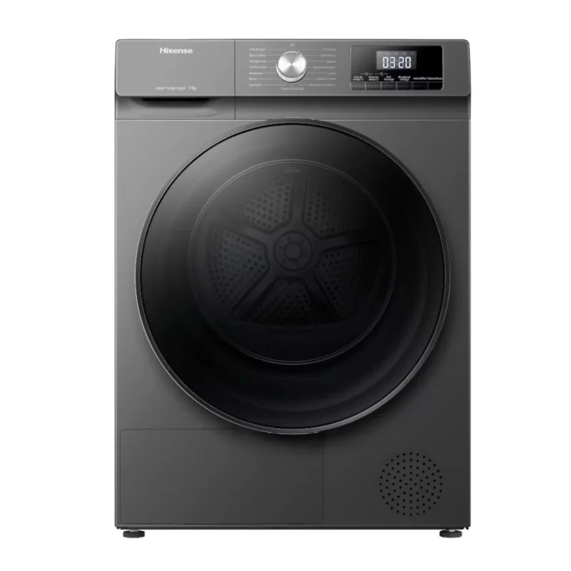 Hisense Sèche-Linge 9KG Pompe à Chaleur - Titanium Grey