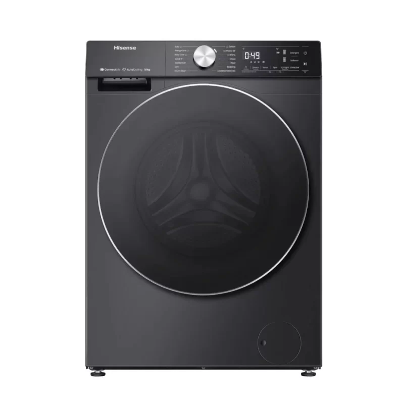 Hisense Machine à Laver 12KG Front Load Premium Black - A+++ Connect Life