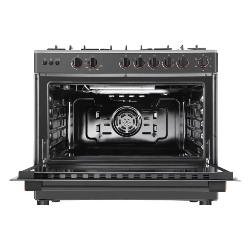 TOSHIBA Gazinière 5 Feux Gris-Noir – Allumage Automatique – Image 6